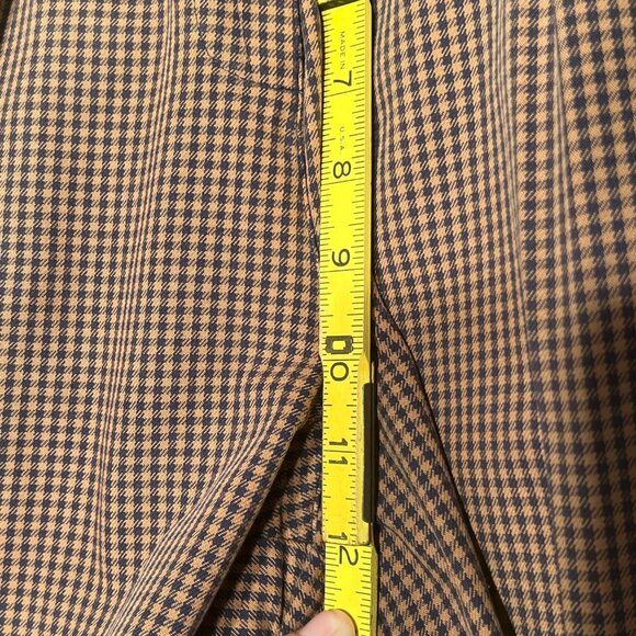 VNT Aeropostale 4 Houndstooth Pleated High-Waisted Shorts Cuffed Hem Y2K Career - Picture 14 of 16